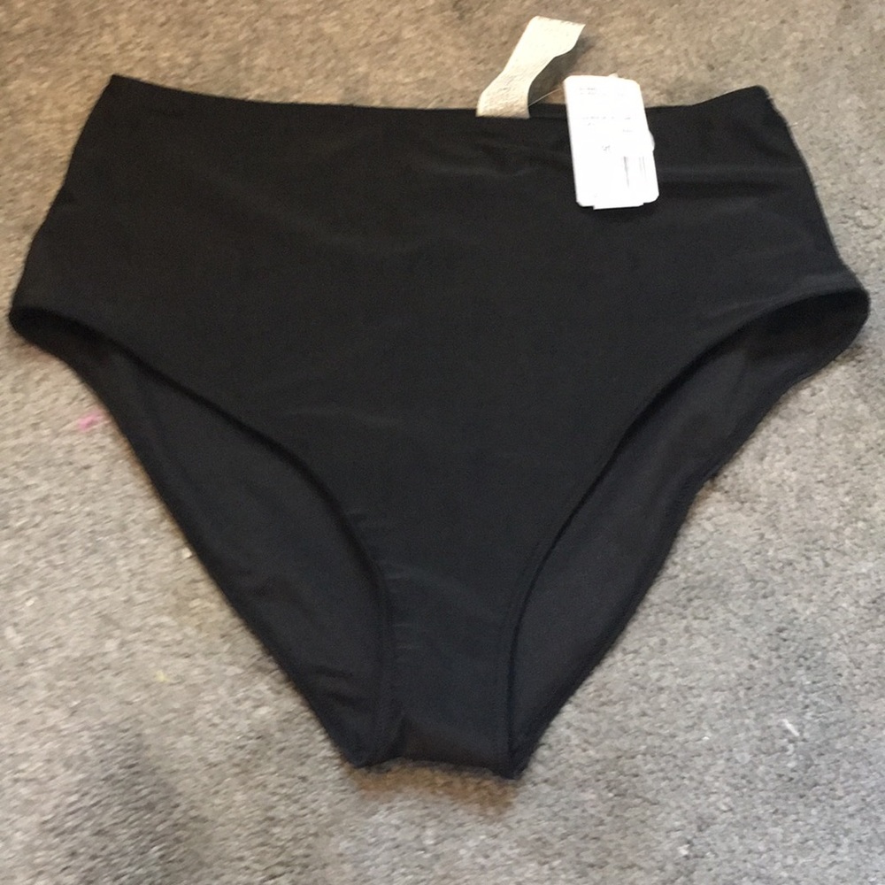 High-waisted bathing suit bottom